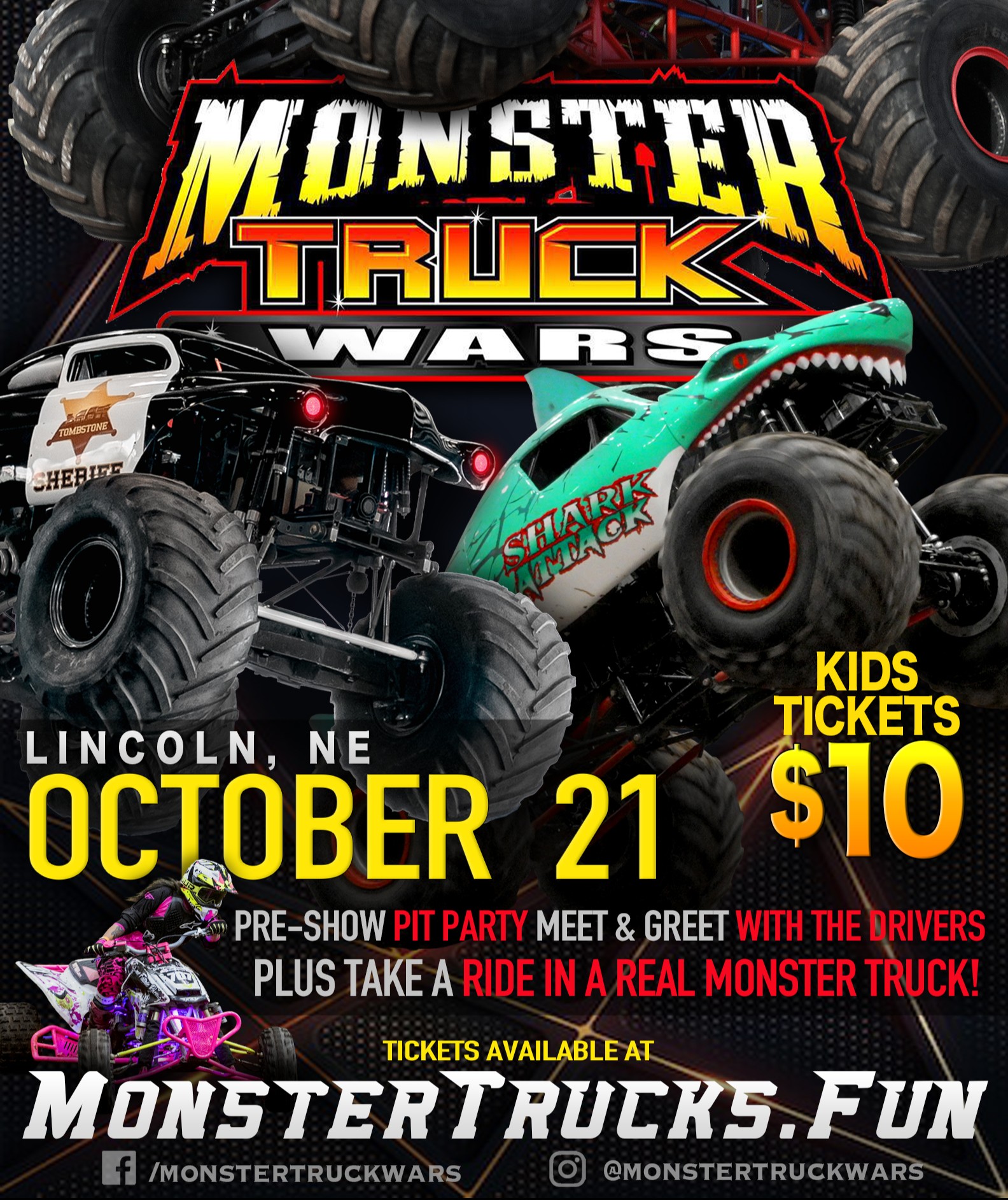 ‘Monster Truck Wars’ Will Debut Lincoln Show This Weekend 105.3 The